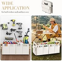 Vista 6 de Trunk Organizer For Suv & Sedan,Car Organizers and Storage, Waterproof Collapsible & Adjustable Straps,75L Sturdy Car Organization for Car