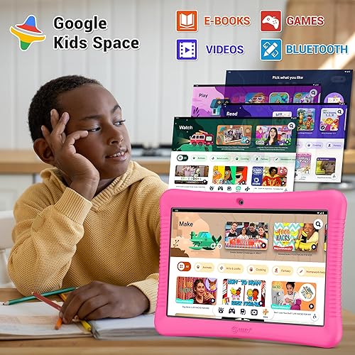 Miniatura 6 de Contixo 10" Android Kids Tablet Bundle - 32GB, 80+ Disney Storybooks ($350 Value), Parental Controls, Kid-Proof Case wKickstand & Stylus, Headphones