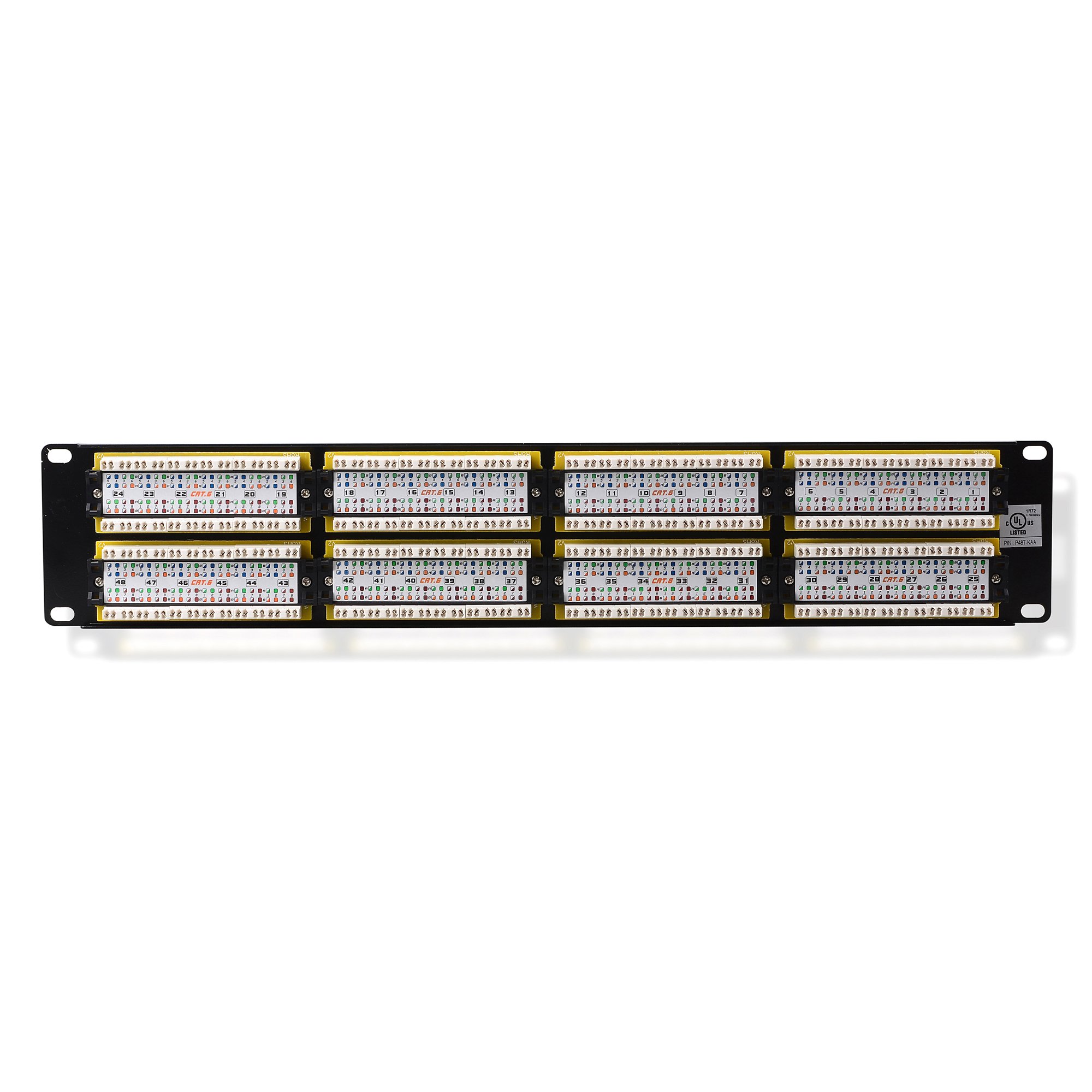 Cable Matters UL Listed Rackmount or Wall Mount 48 Port Network Patch Panel (Cat6 Patch Panel