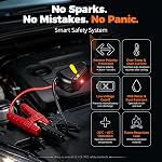 Car Jump Starter with Air Compressor 160PSI,6000A Jump Starter Designed for Canadian Winters (All Gas/10.0L Diesel) 12V Auto Battery Booster, Jumper Cables with LED,Portable Jump Box