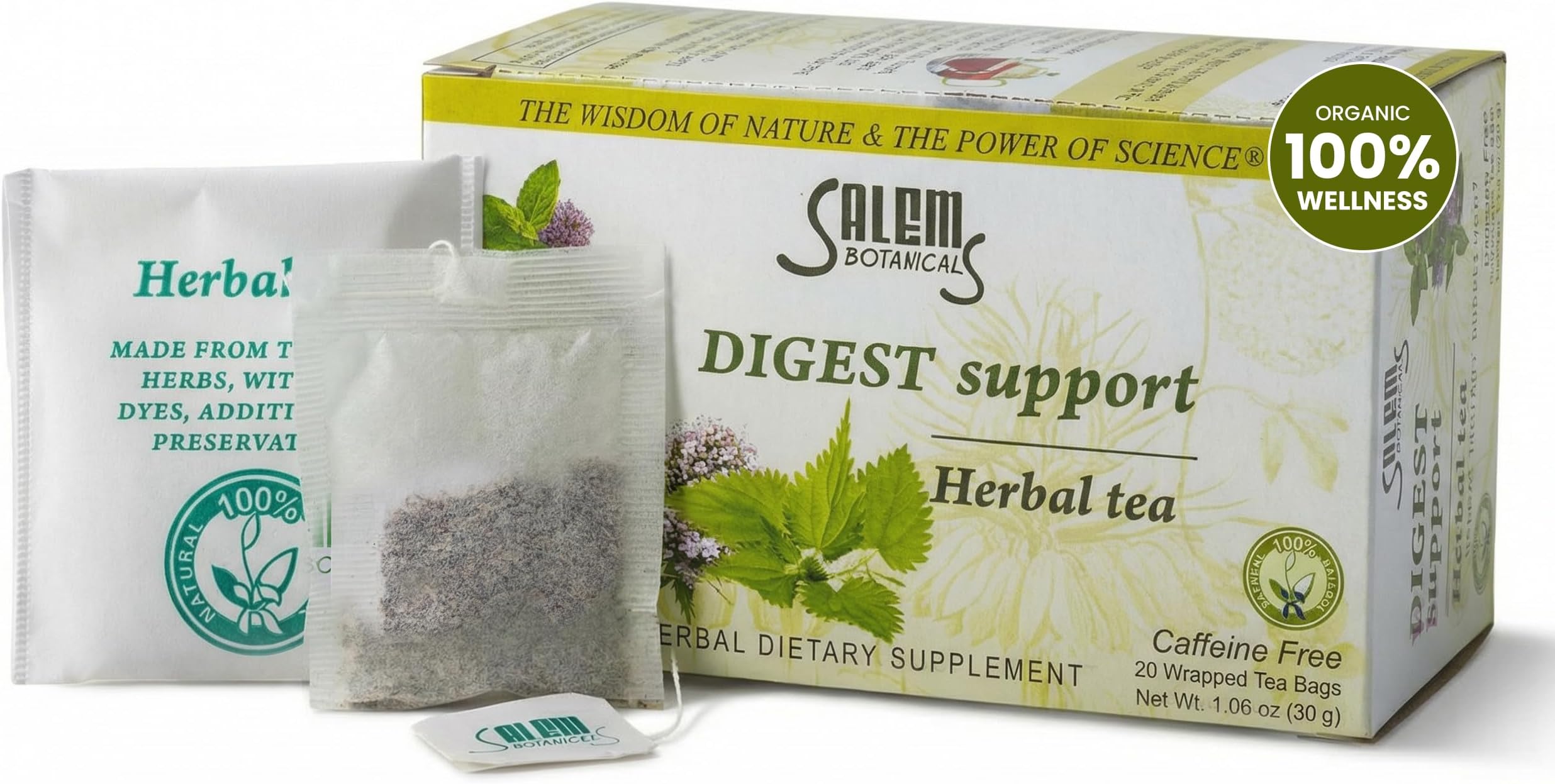 Herbal Tea, Digest Support, 20 Count, 1.2 oz