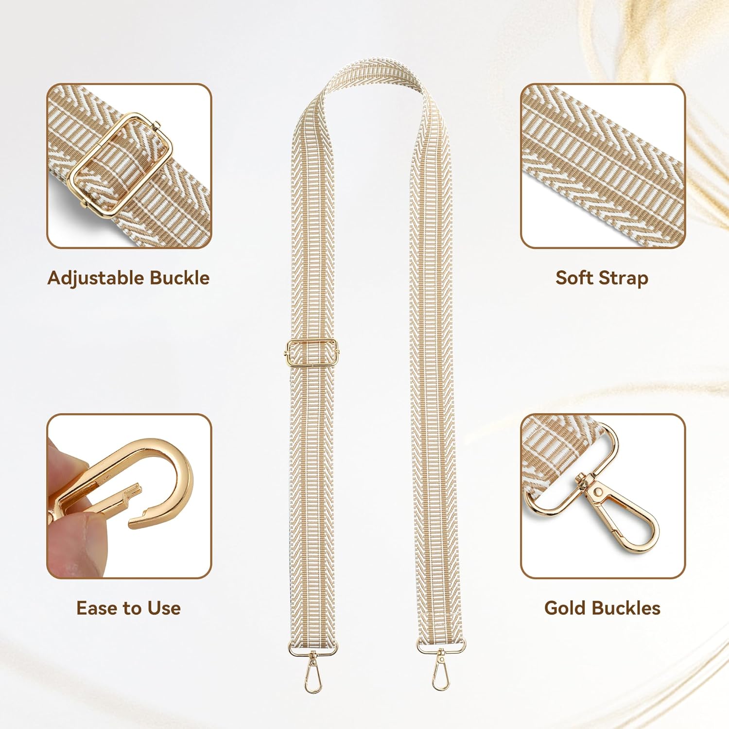 MHCNLL Clear Crossbody Bag Stadium Approved,Transparent Purse for Women with Guitar Strap, See Through Pouch for Concert - Image 4