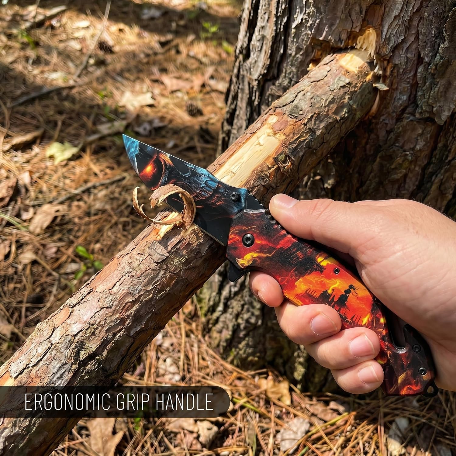 Fantasy Knives, Funky Knife, Digital Printing On Blade, Fun Pocket Knife