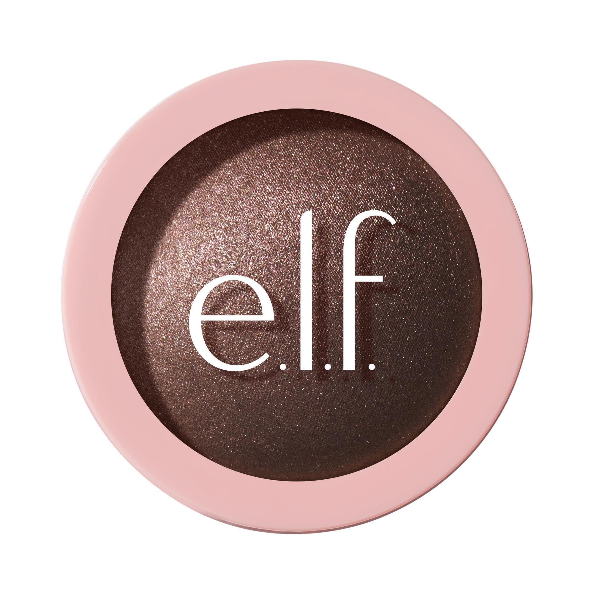 e.l.f. Halo Glow Silky Powder Highlighter, Long-Lasting Luminous Face Finish, Cake-Resistant With Micro-Shimmer, Vegan & Cruelty-Free, Bronzed Baddie