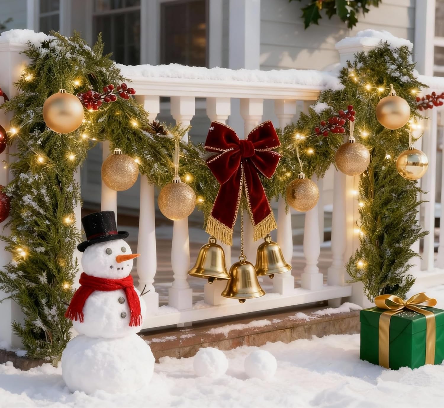 Supoice 6FT Artificial Norfolk Pine Garland 2 Pack Christmas Winter Real Touch Pine Garland Realistic Greenery Garlands for Table, Mantle, Wall, Indoor, Outdoor Winter Christmas Decorations - Image 4