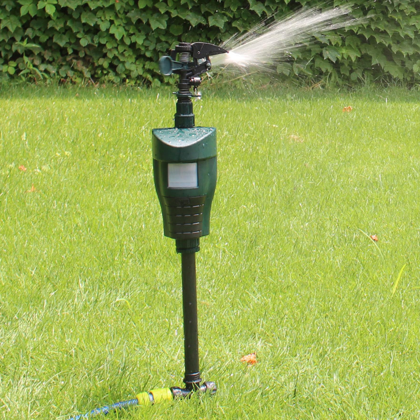 Aspersor con Sensor de Movimiento, aspersor Ajustable de 360° para protección de jardín