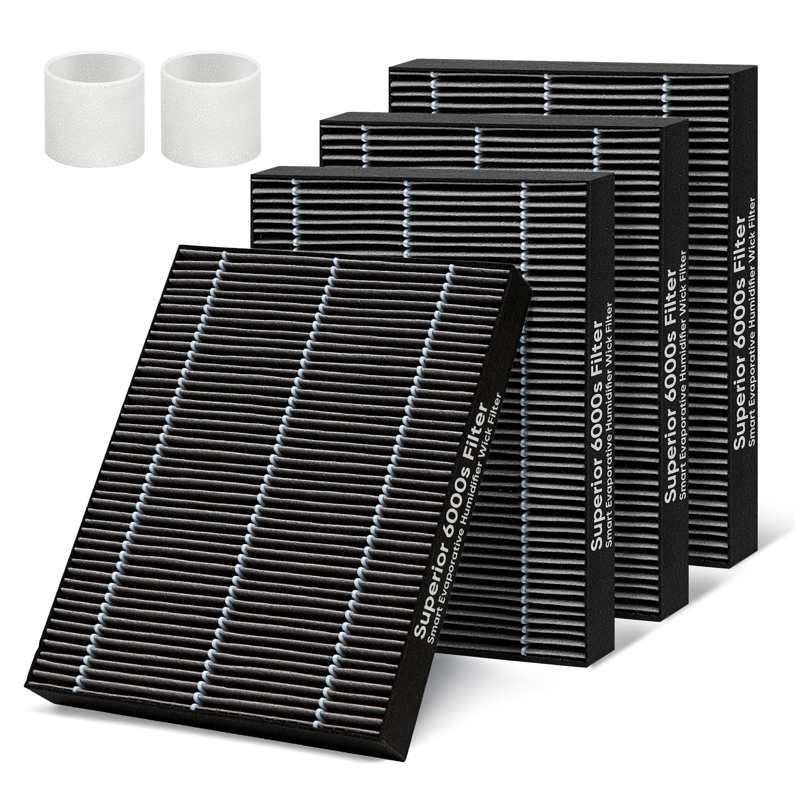 4 Pack 6000S Humidifier Wick Filter Replacement for LEVOIT Superior 6000S