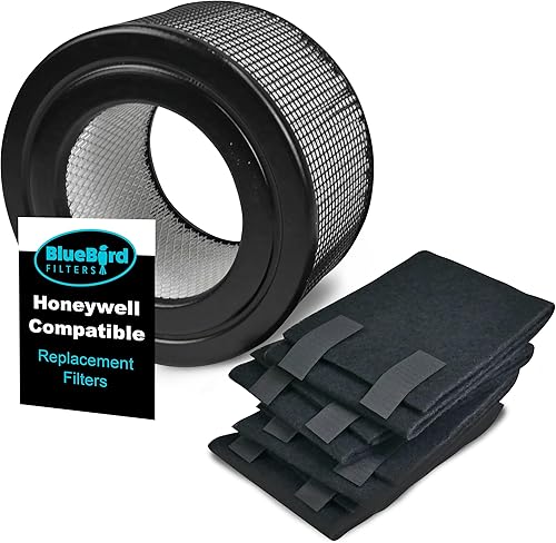 Miniatura 5 de Filtro HEPA de repuesto y kit de prefiltro de carbono para Honeywell 10500 (EV-10) 17000 17000-S 17005 OEM Número de pieza 20500 (1 HEPA y sin