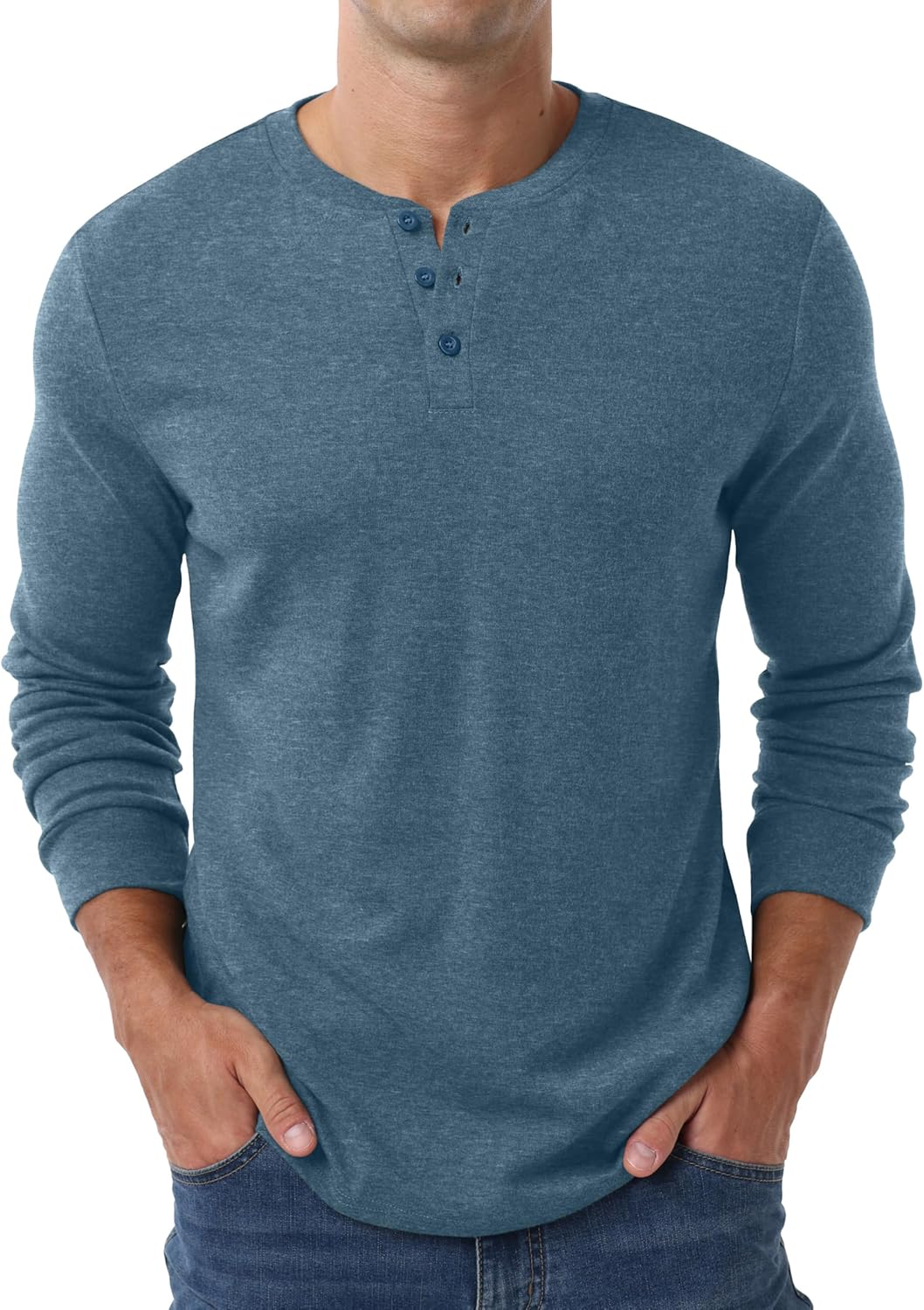Sailwind Men's Henley Shirts Long Sleeve Casual Classic T-Shirts Button Henley Pullover Tee - Image 4