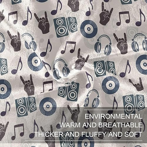 Miniatura 7 de KLL Music 80s Retro Throw Blanket 60x90 Inches Microfiber All Season Use Blanket for Bed, Home Decor, Picnic