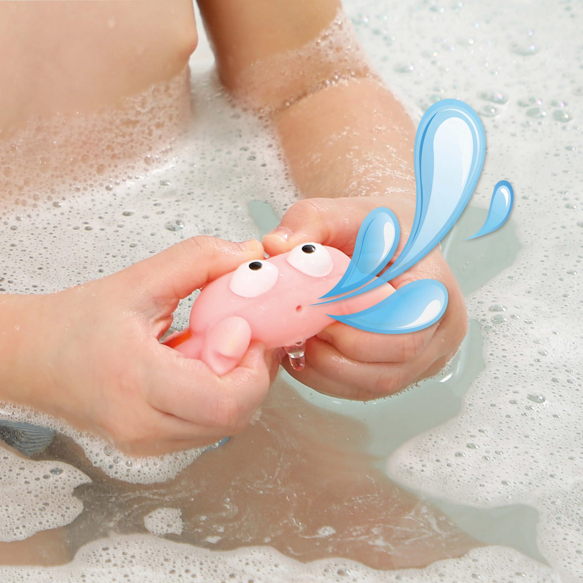 LUDI – Coffret de Bain XXL – 16 Jeux d’Eau interactifs – Toboggans, Tortue Lumineuse et Cups Pluie – Développe motricité et Coordination – Dès 10 Mois