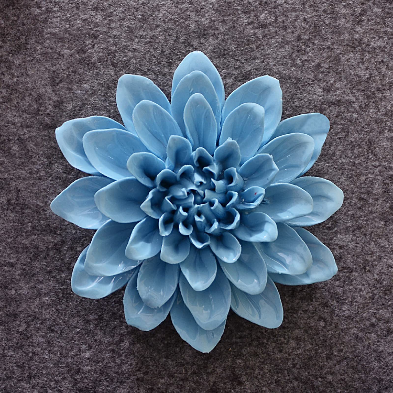 Amazon.com: Handcrafted Ceramic Flowers Blue Peony Flower