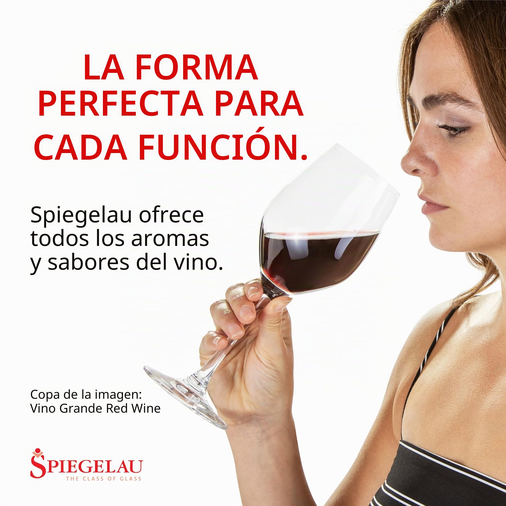 Spiegelau Vino Grande Vino Tinto Magnum, Set 4 Piezas, Copa de Vino Tinto, Copa de Vino, Cristal, 620 ml, 4510277