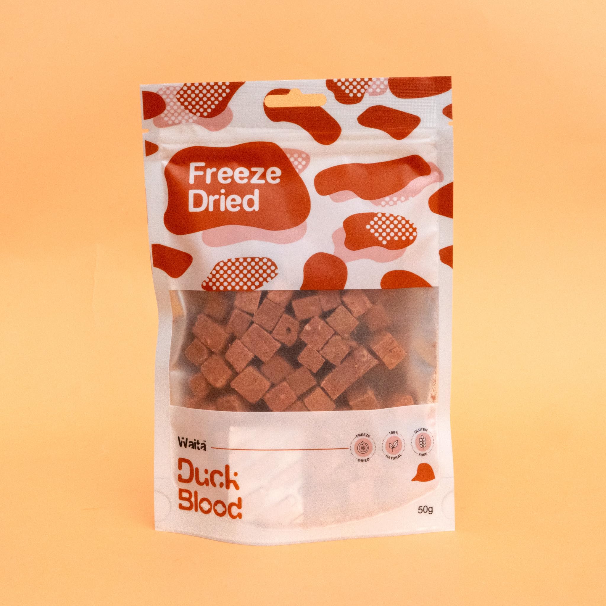 Waita Freeze Dried Ostrich Liver Dog Treats & Cat Treats 50g | 100% Ostrich Liver | High Protein Natural Treats | Grain Free | Single Ingredient Training Rewards