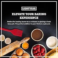 Vista 2 de Lightyear Juego de cepillos de silicona para untar (2 piezas) ❘ Cepillo de aceite resistente al calor de 450°F para tu cocina - Ideal