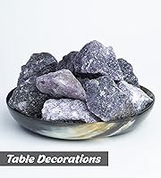 Vista 123 de ZAICUS Rocas en bruto de amatista para pulir, piedras crudas y cristales para hacer joyas, pulido, cabbing, lapidario, rocas fuentes, decoración