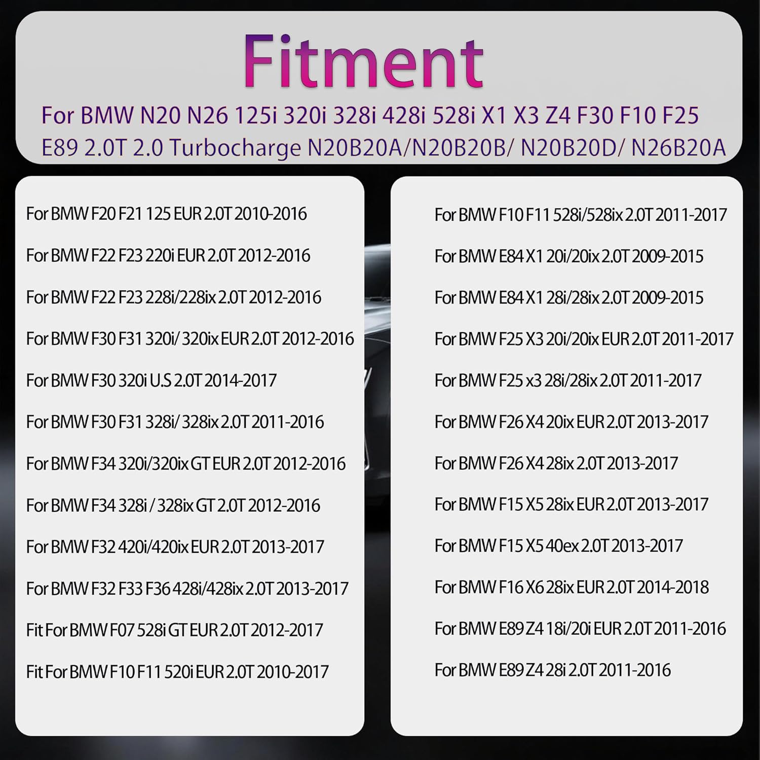 2.0 Engine Rebuild Overhaul Kit with Crankshaft Connecting Rods & Pistons & Bearing Set Fit For BMW N20 N26 125i 320i 328i 428i 528i X1 X3 Z4 F30 F10 F25 E89 2.0T 2.0L 2012-2016 OE# 11217640165