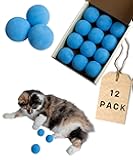 Rawry Foam Ball Cat Toy Set – 12 Foam Balls for Indoor Cats & Kittens | Soft, Durable, Bouncy Balls for Playtime & Exercise | Lightweight, Non-Toxic, Easy for Cats to Chase (12 Pack, Blue)