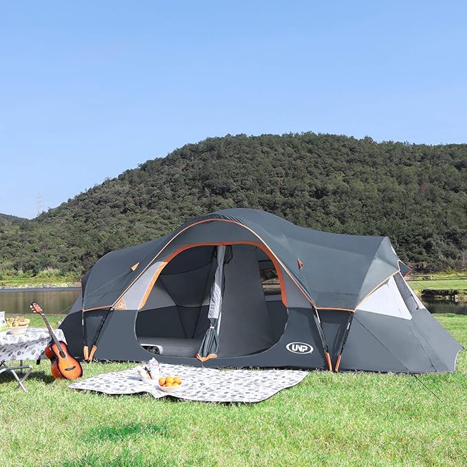 Carpa Camping UNP para 10 Personas, 2 Ambientes, Impermeable, 18ft x 9ft x 78in miniatura 7
