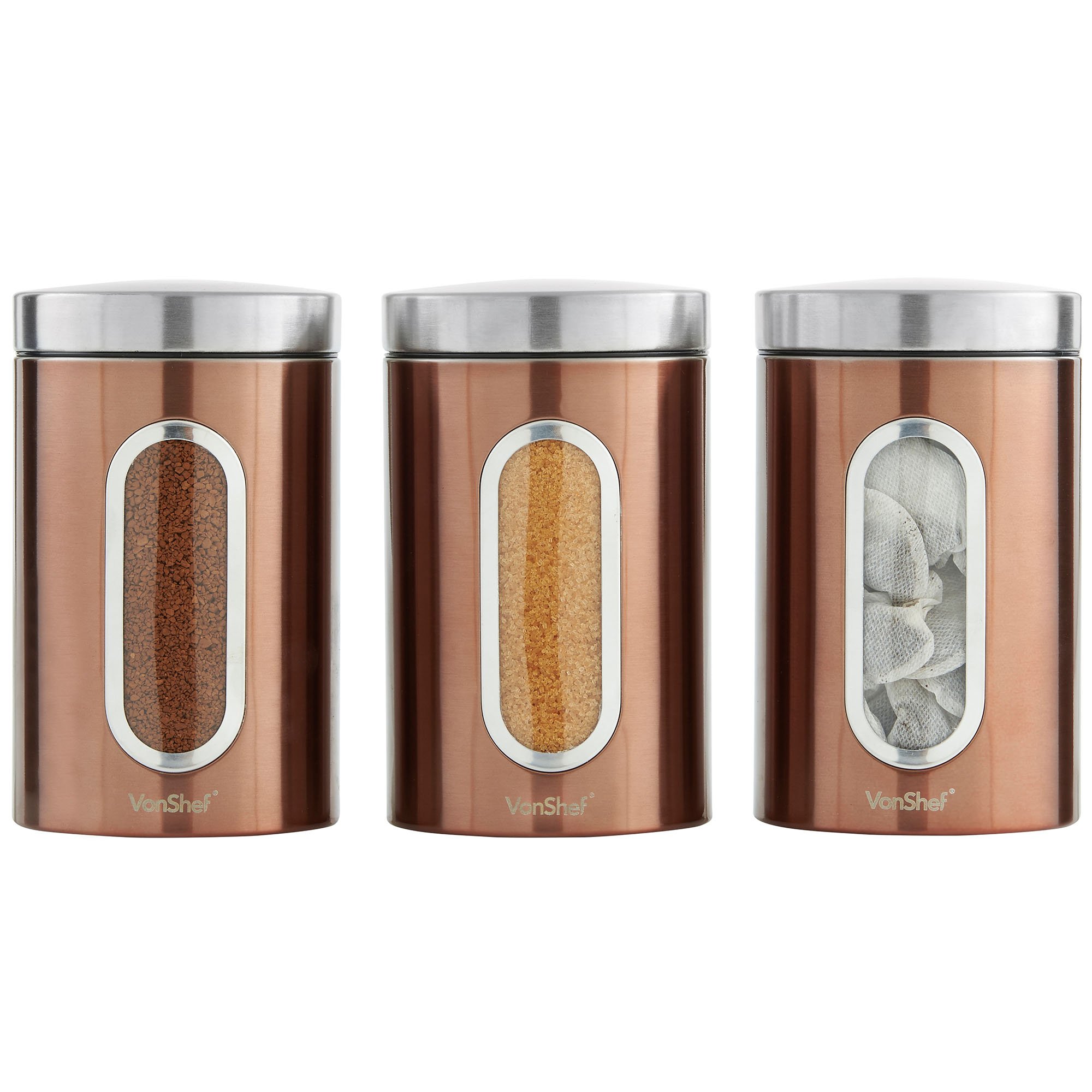 Bread Bin Storage Canisters Morphy Richards Tea Coffee Sugar