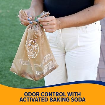 Arm and Hammer Heavy Duty Dog Waste Bags, Swivel Bin Rake Refill, 20 Count