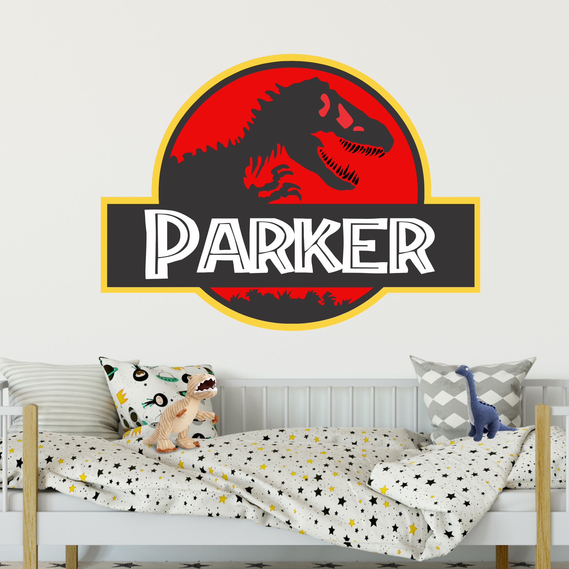 Vinilo decorativo personalizado Dinosaurio 22x15 pulgadas miniatura 3