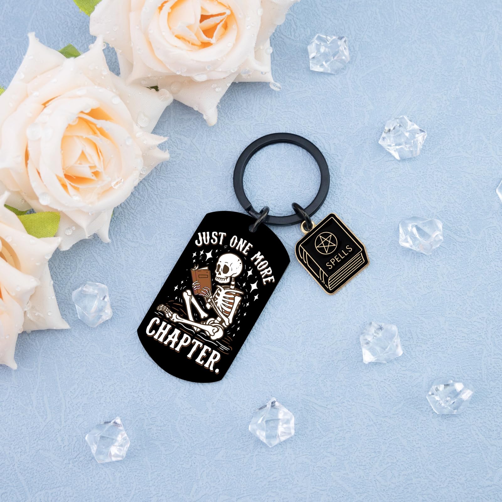 Book Keychain Book Nerd Gifts Nerdy Gifts for Men Books Lover Gifts for Women Stocking Stuffers for Book Lovers Nerd Stocking Stuffers for Men Readers Bookish Keychain