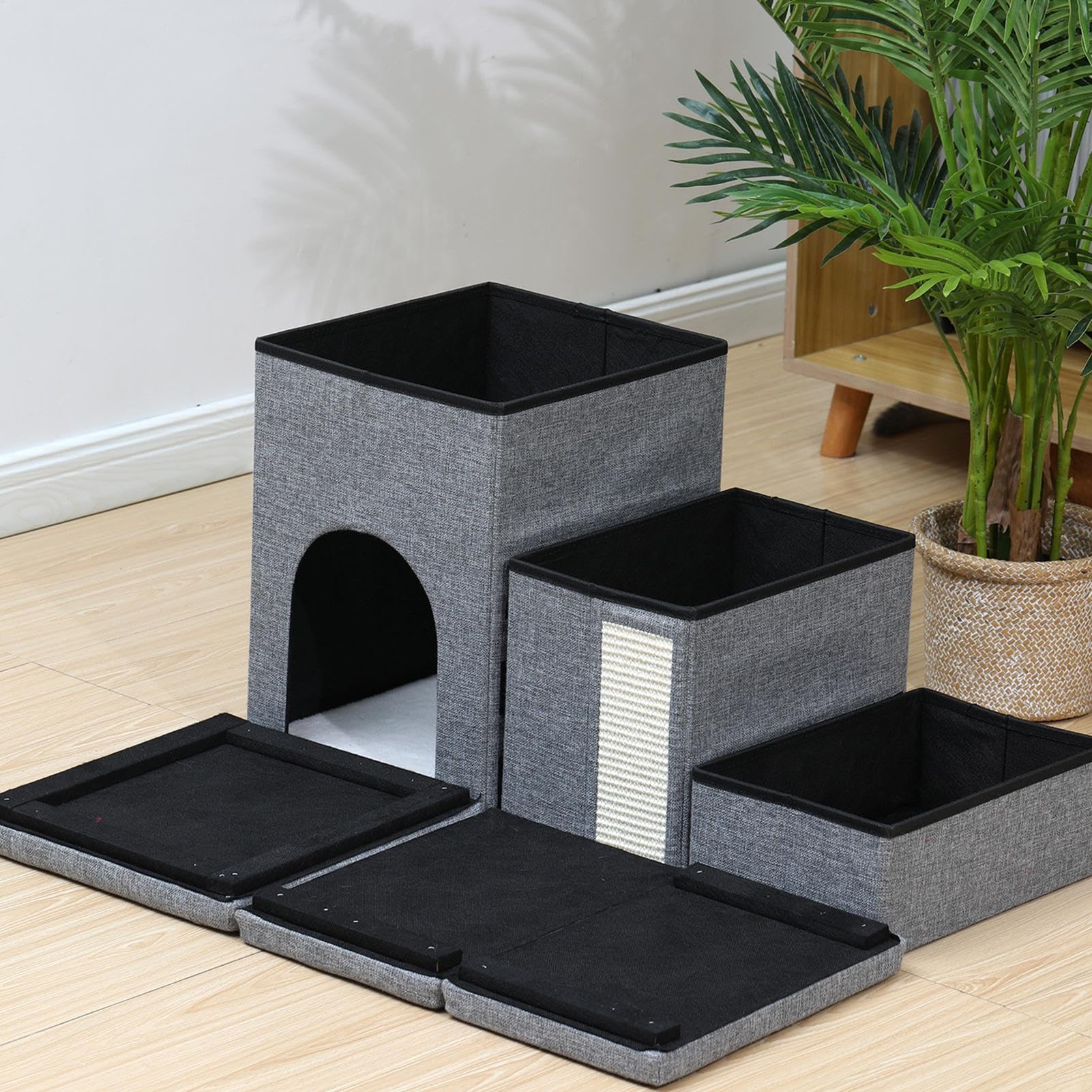 Scale Per Cani Con Contenitore, Gradini Per Cani Per Letto - Organizer Per