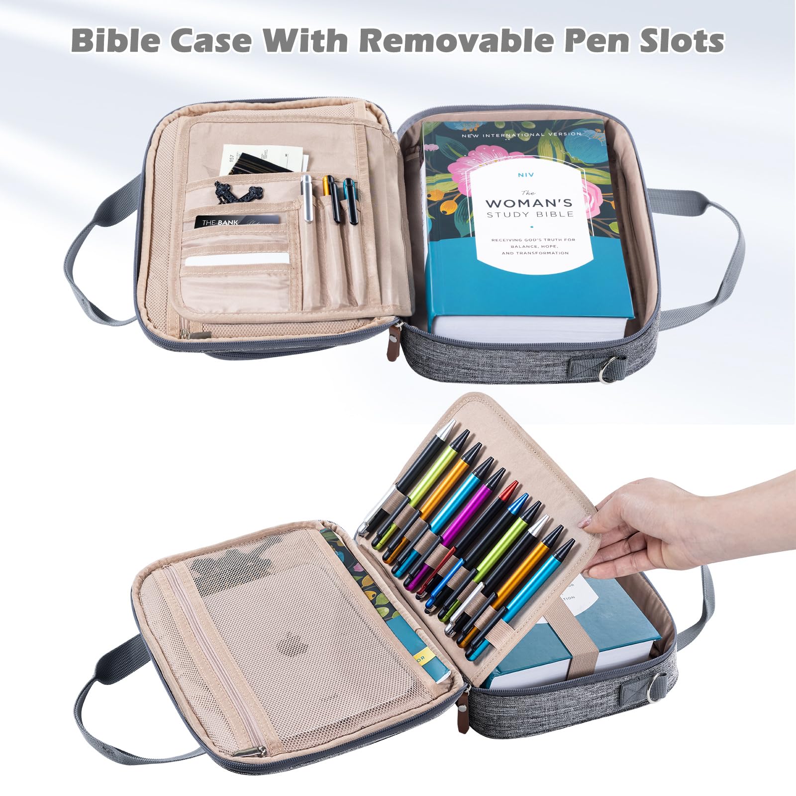 Aplufine Large Bible Cover For Men Bible Cover Case