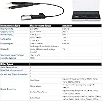 Vista 7 de Eujgoov Mini pinzas digitales inteligentes DT71 que emiten una variedad de señales de forma de onda para varios escenarios de uso