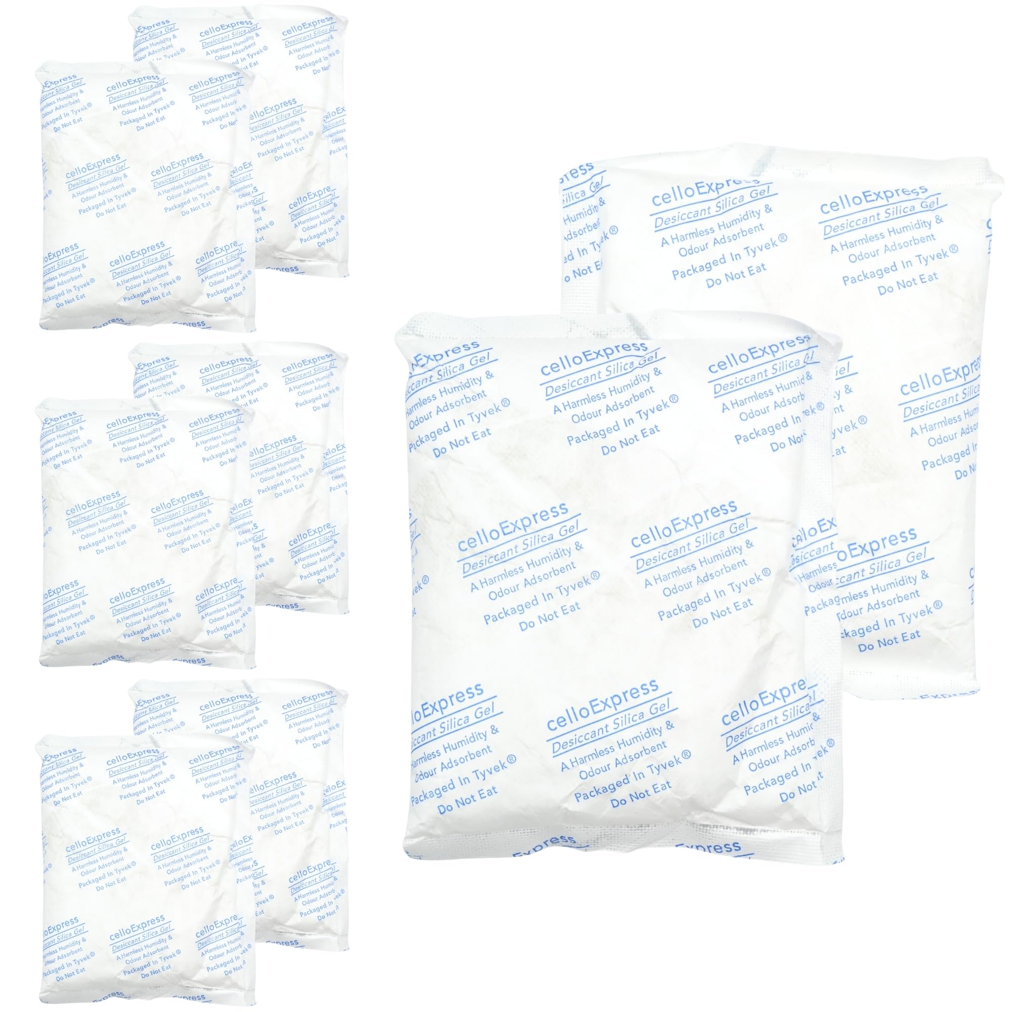 Bolsas de gel de sílice. Paquete de 100 g