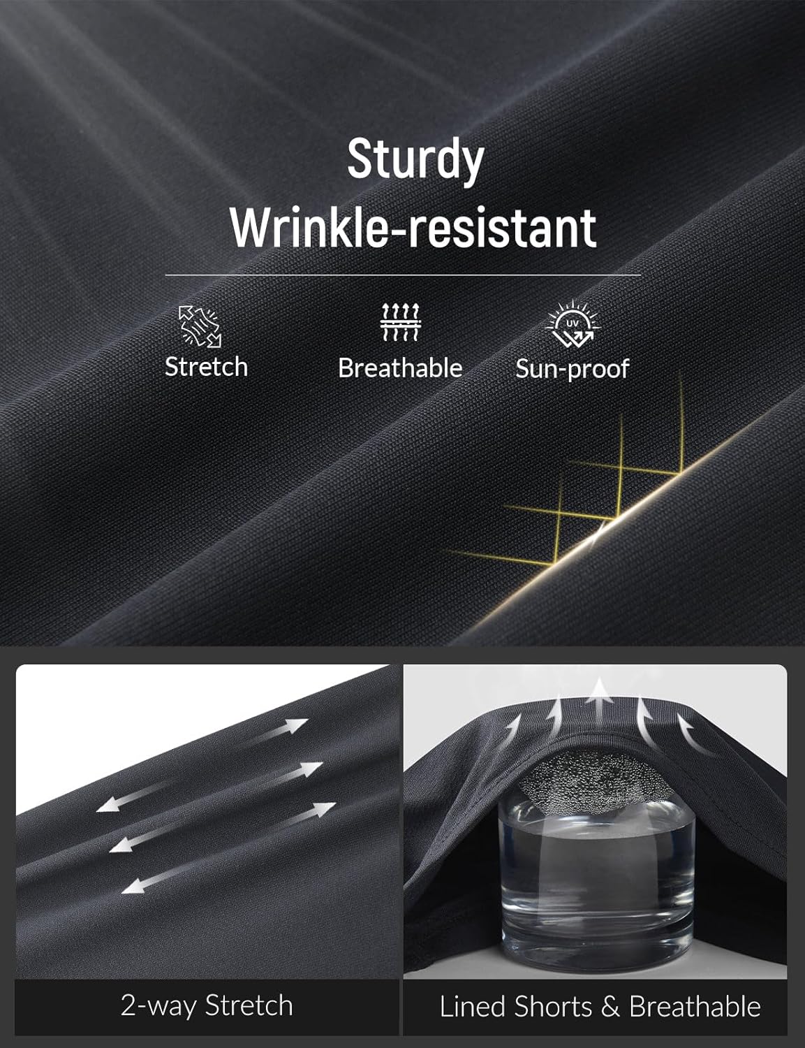 baleaf Women's 18" Golf Skorts Skirts Pockets UPF 50+ Zipper Quick Dry Casual Work Skort Travel - Image 5