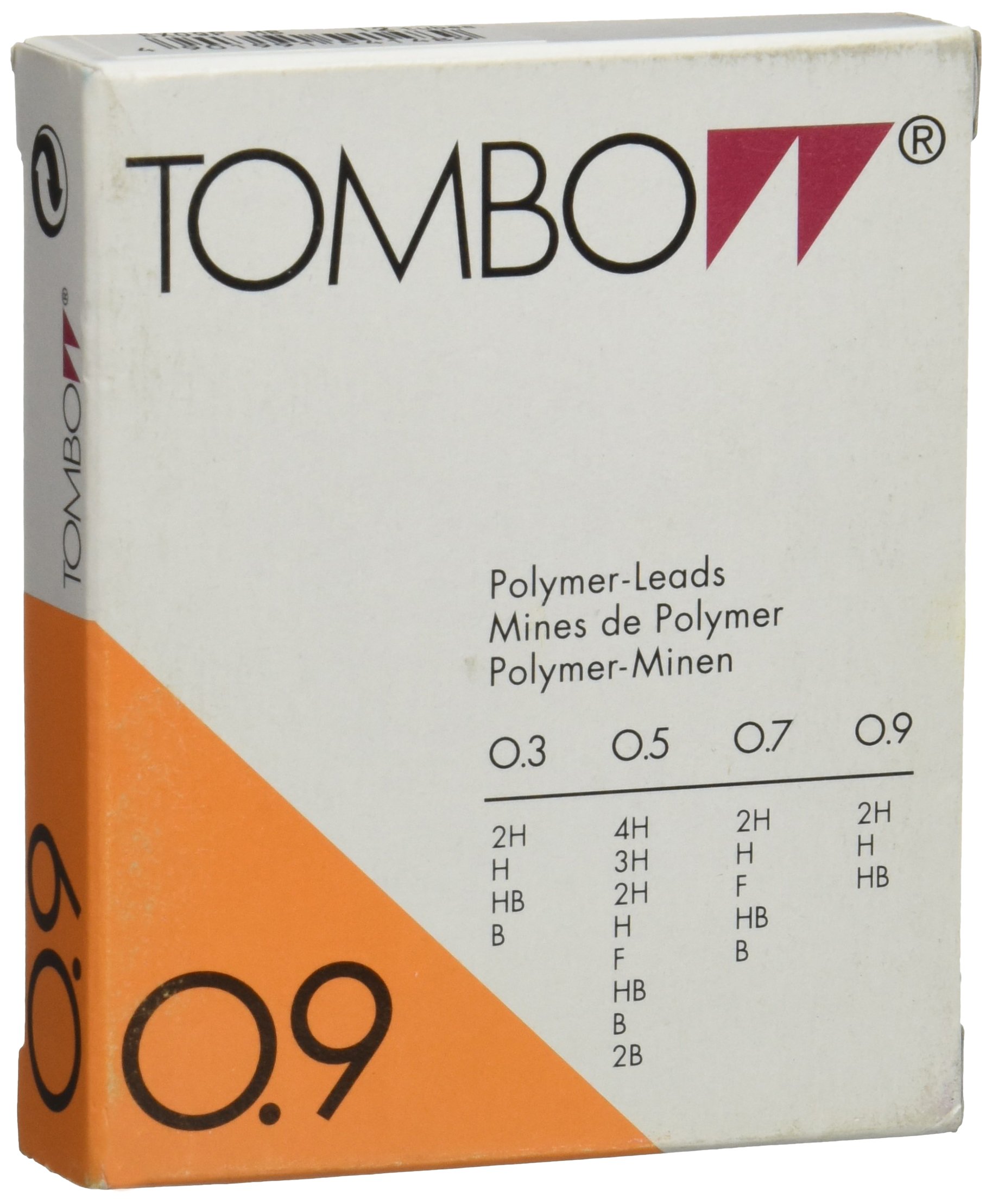 Tombow ex-​09p-​hb – Boîte de 12 Tubes de 12 mines, 0.9 mm