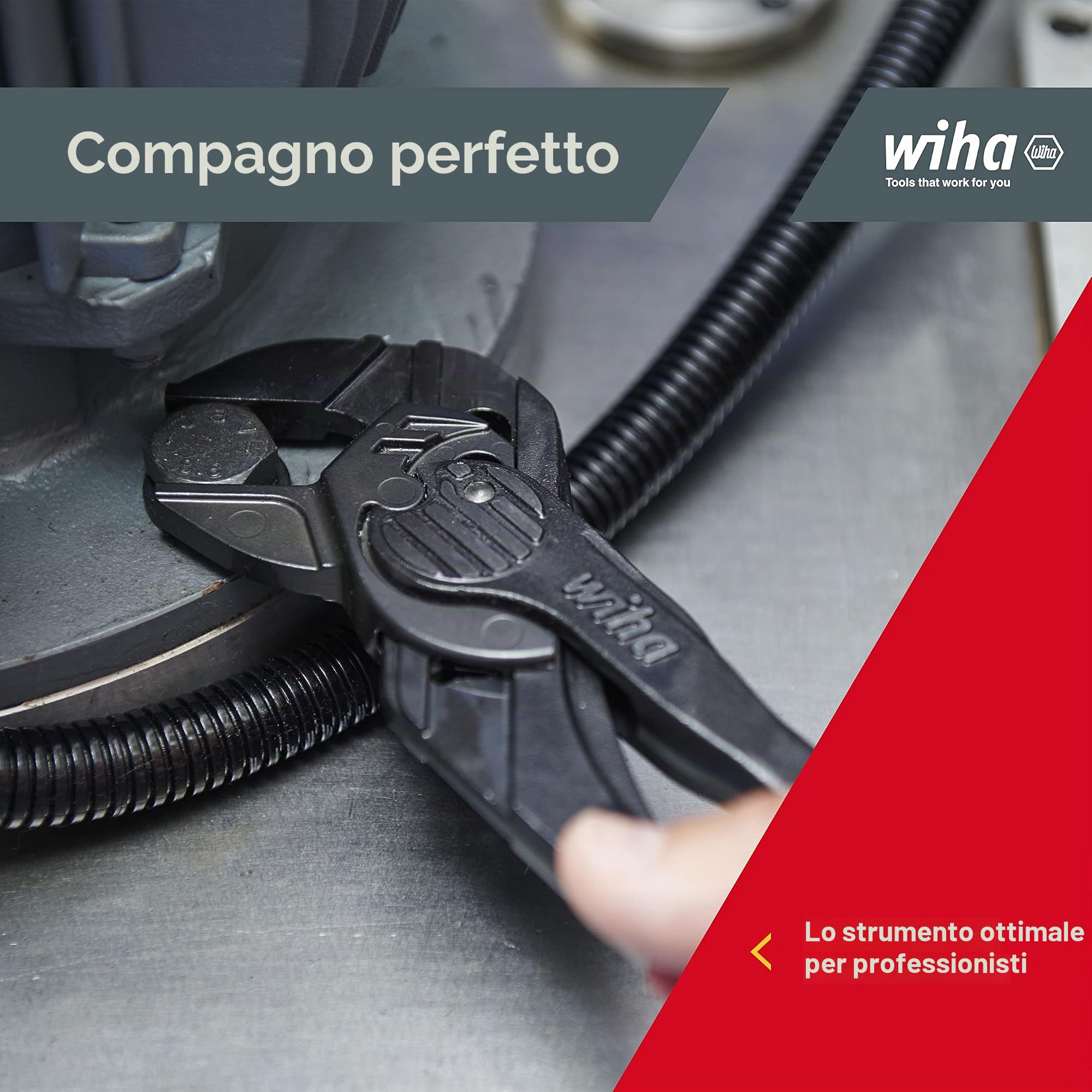 Wiha 40923 - Pinze per chiavi Classic Z 25 0 01 250mm Classic; Pinze per chiavi Cod. Z25025001, Nero