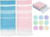 Turkish Beach Towel Quick Dry Absorbent Cotton Lightweight Thin Bathroom Bath Pool Swim Towels Extra Large Oversized Sand Free Beach Accessories Essentials Stuff Cloud Gift for Adults