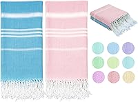 Vista 1 de Toalla de playa turca de secado rápido absorbente de algodón ligera y delgada para baño, piscina, natación, toallas extra grandes de gran