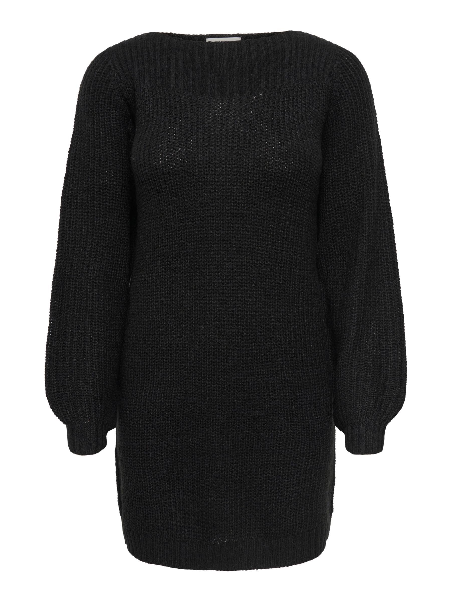 Jacqueline De Yong Women's Black Midi Boat Dress