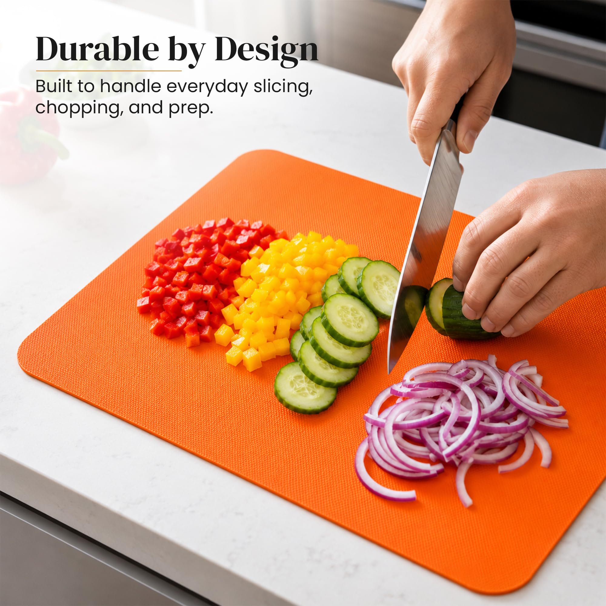 Amazon.com: Simply Genius Flexible Cutting Board Set - Color-Coded
