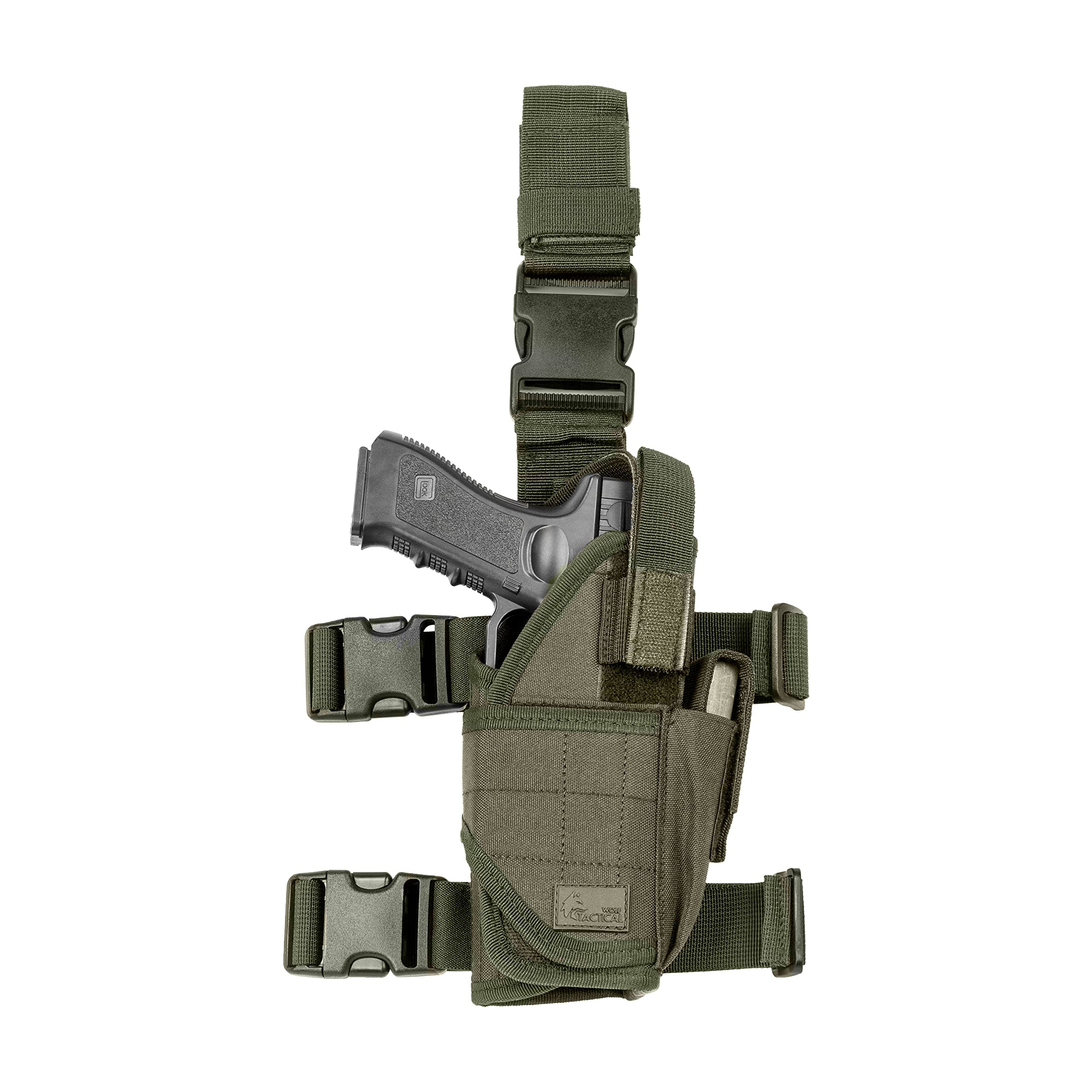 WOLF TACTICAL Drop Leg Holster for 9mm Thigh Holster for Men Leg Holster for Pistols Drop Holster Leg Strap Airsoft Holster