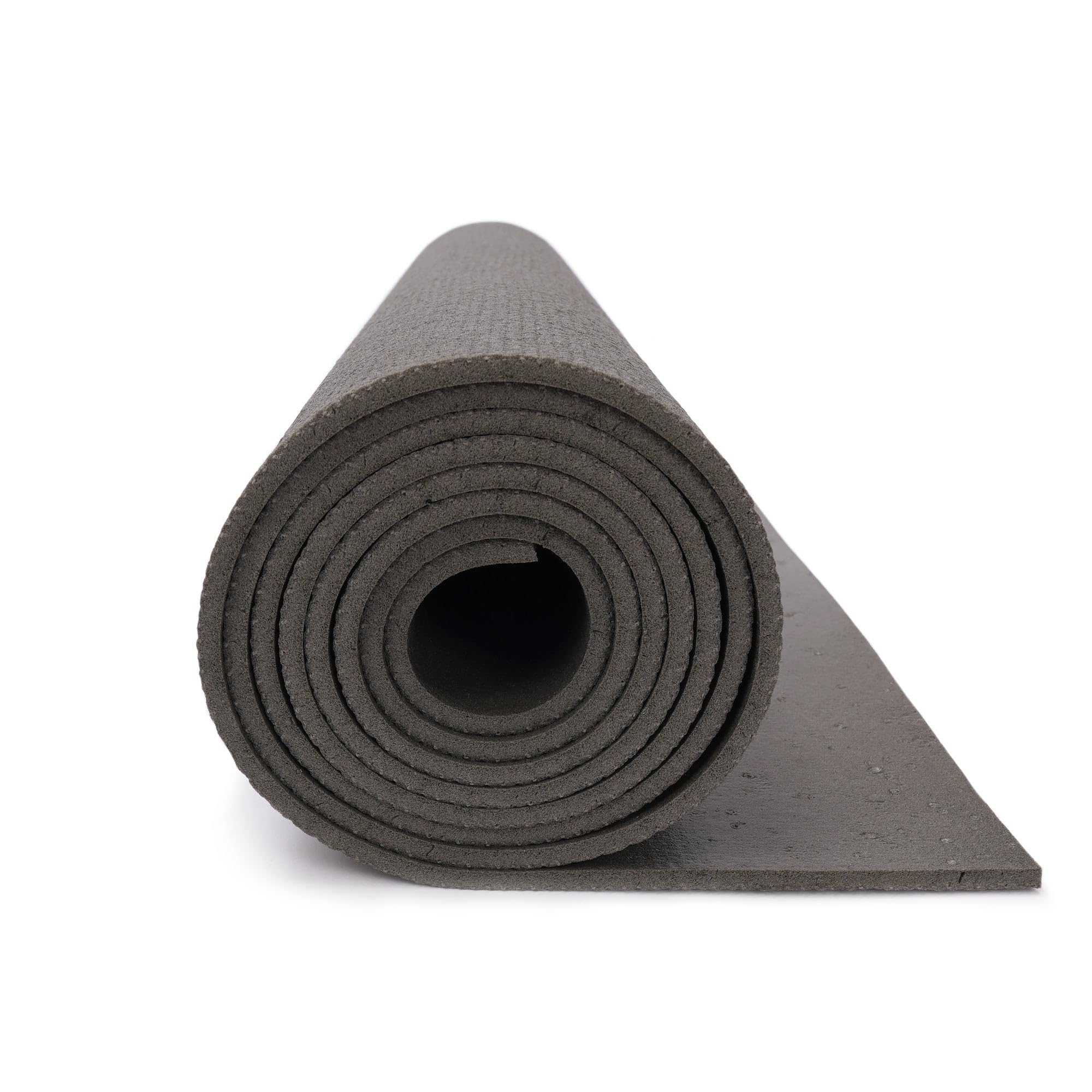 Yogabox Studio Yogamatte PREMIUM - 183 cm x 80 cm x 4.5 mm (LxBxH) - Fitnessmatte, Pilatesmatte, Gymnastikmatte - OEKO TEX 100 P1 - Made in Germany, stone