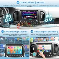 Podofo Fiat 500L Autórádió Android 15 Carplay 7" Érintőképernyő GPS Bluetooth 5