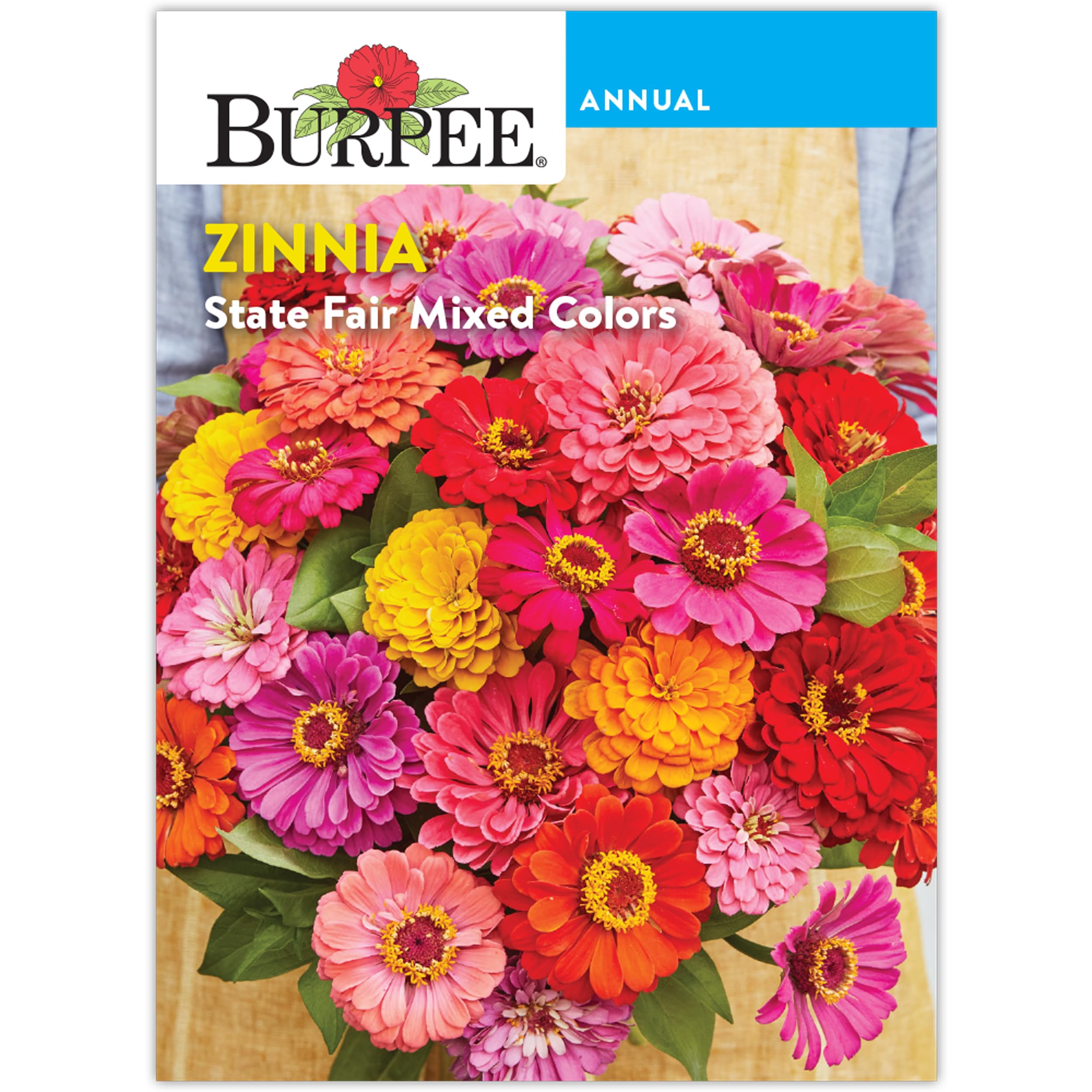 Amazon.com: Burpee 'State Fair Mixed Colors' Zinnia Flower Seeds