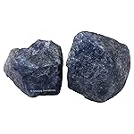 Amazing Gemstone 2 Pieces Iolite Raw Crystals and Healing Stones, Natural Rocks for Tumbling and DIY Raw Stones and Crystals