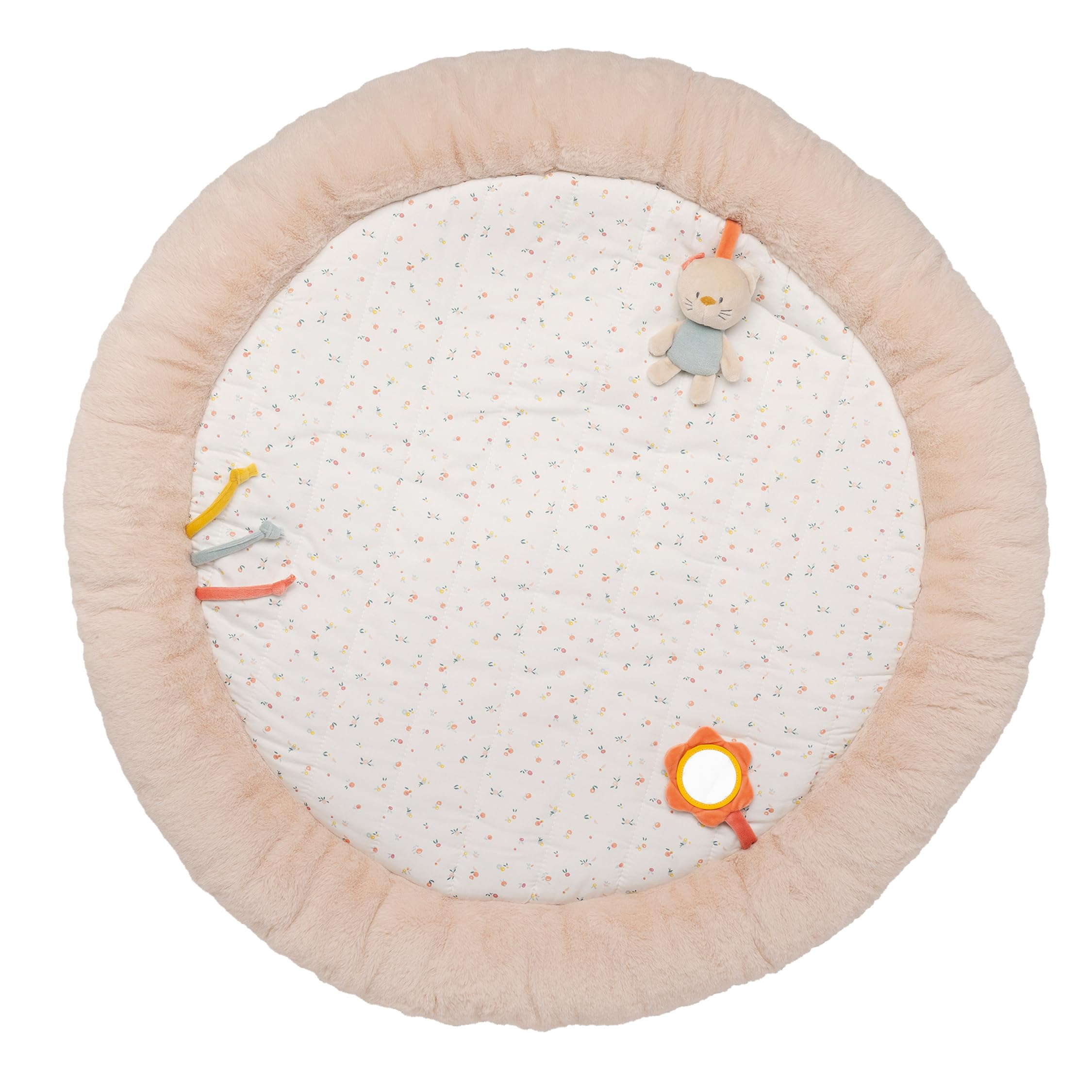 Nattou Palestrina con Arco di Gioco e Molte Attività, Riccio Zoe e Gatto Lana, Cotone e Poliestere, Ca. 90 cm, Mila, Zoe e Lana, Beige