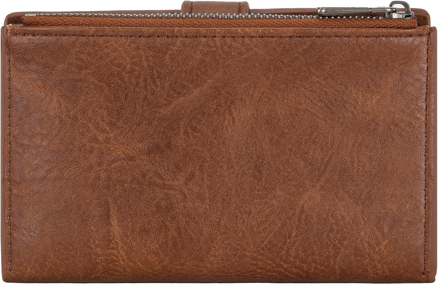 Wrangler Wallet for Women Bifold Card Holder with Zipper and ID Window - Image 4