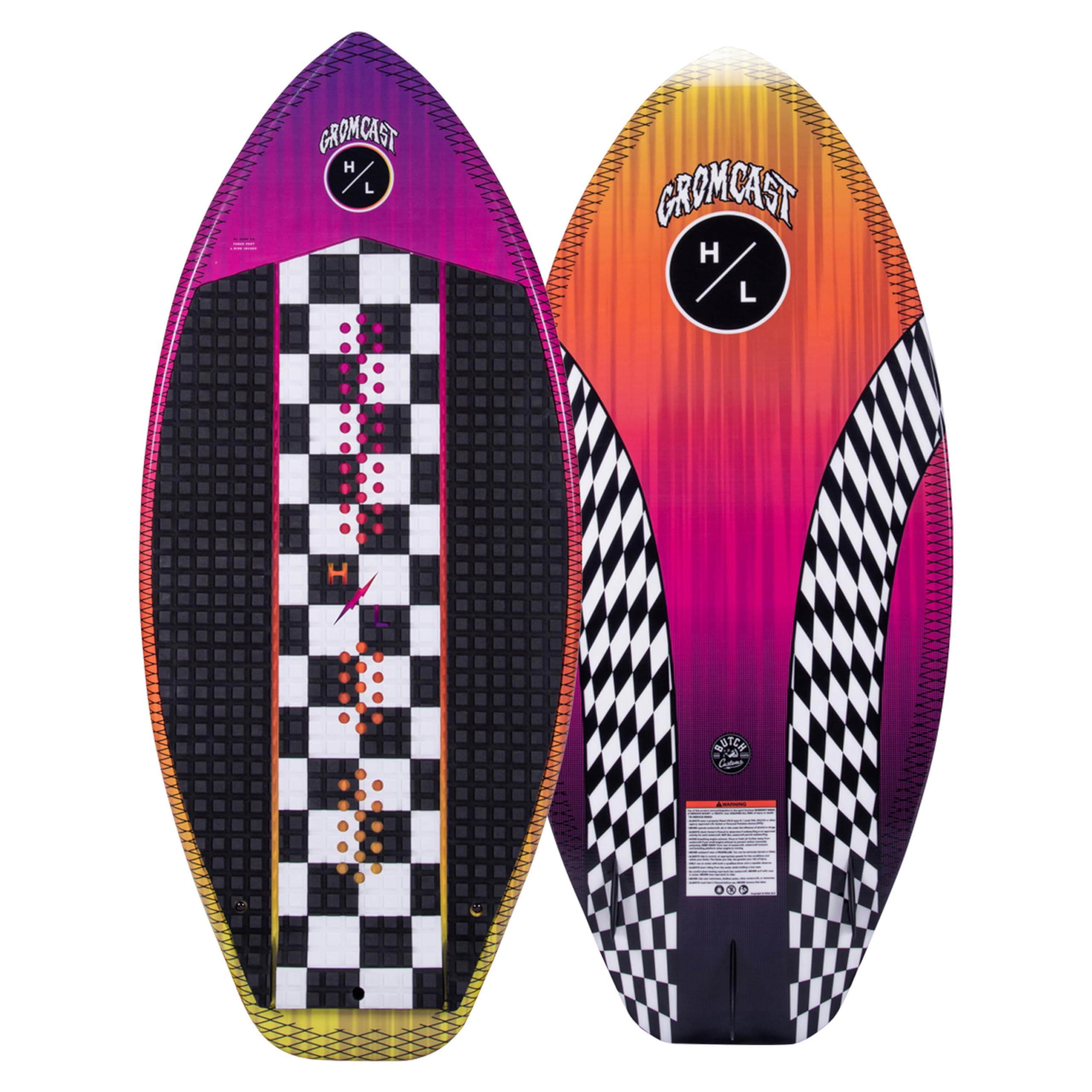 Hyperlite Gromcast Wakesurfer - Kids Wakesurf Board Shaped by Scott Bouchard - Great Board for Beginners & Ideal for Young Riders
