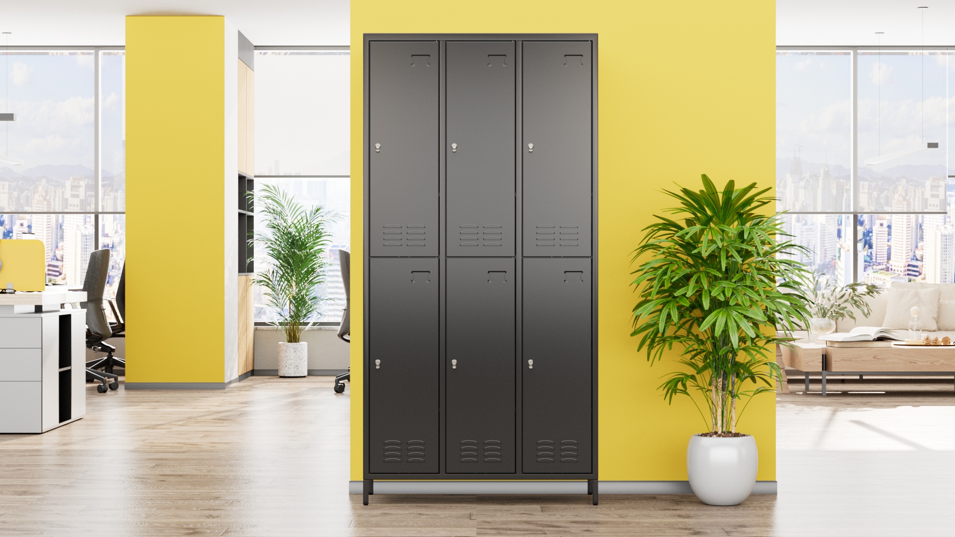 Storage Cabinets Aobabo 18 Doors Metal Storage Locker For Employees ...