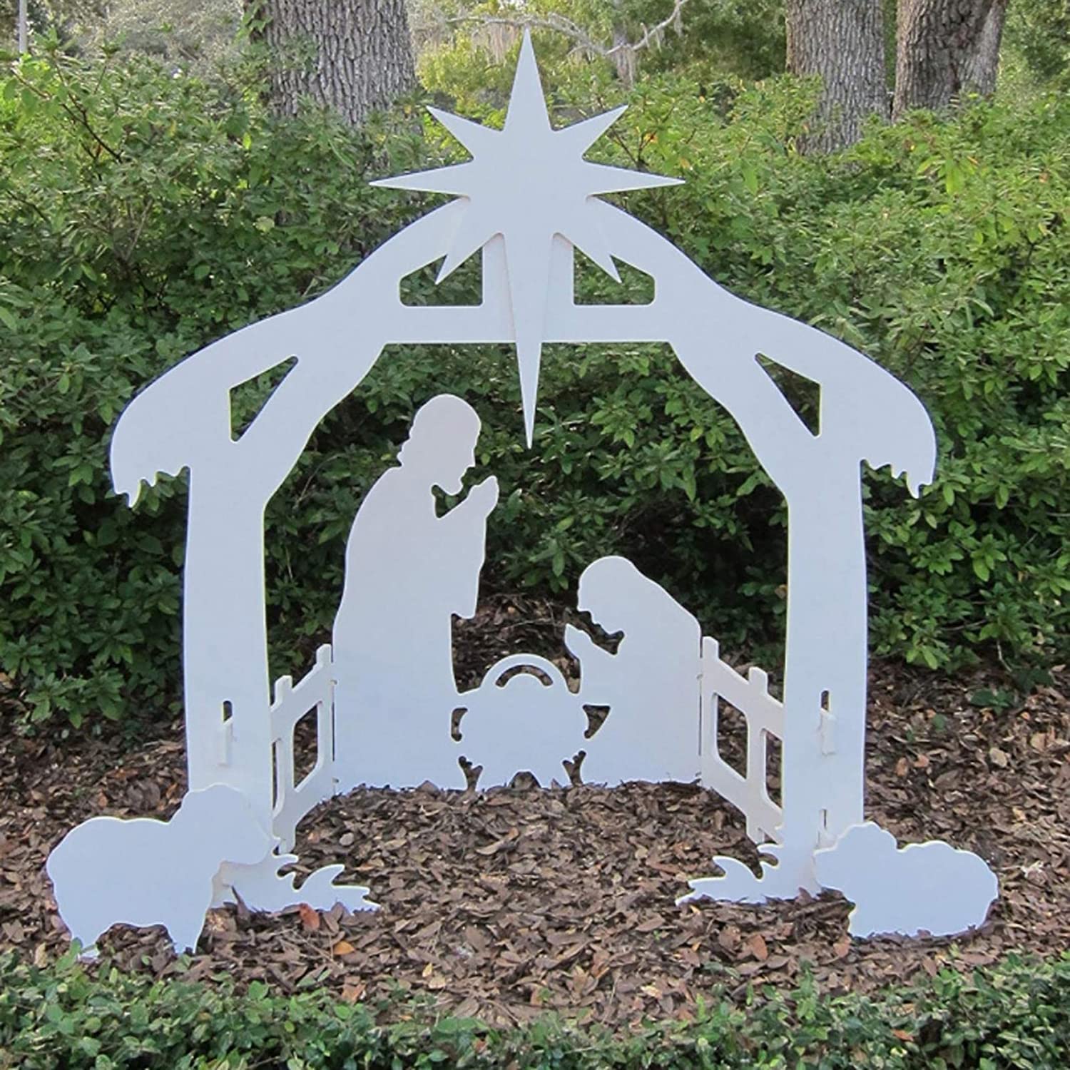 Buy OLOPE Outdoor Nativity Scene Holy Family Yard Nativity Set, Holy