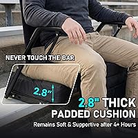 Vista 3 de Sheenive Asientos de estadio extra anchos para gradas (380 libras) – Suave y cómoda, silla grande y alta con soporte para la espalda, 2 piezas