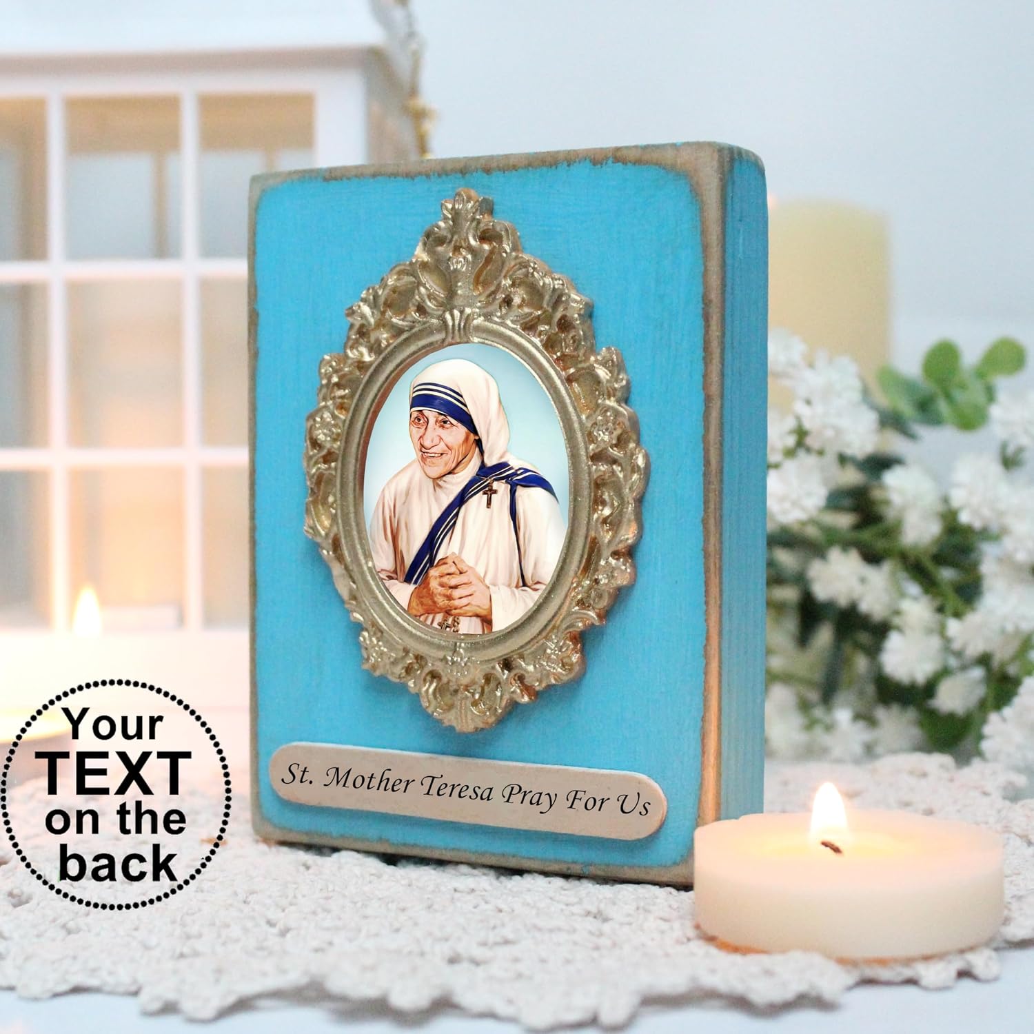 HABAKUK Art Saint Mother Teresa, st Teresa of Calcutta, Teresa Calcutta, christian altar, catholic gift